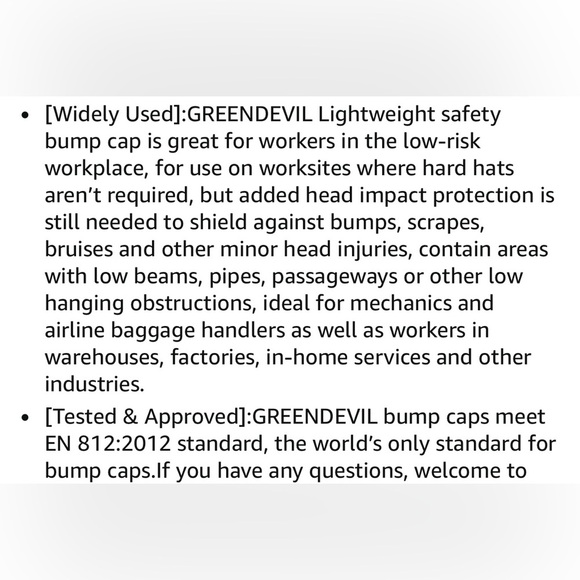 NEW Green Devil Safety Bump Cap Hat Dark Gray Maverick Sport - Picture 10 of 10